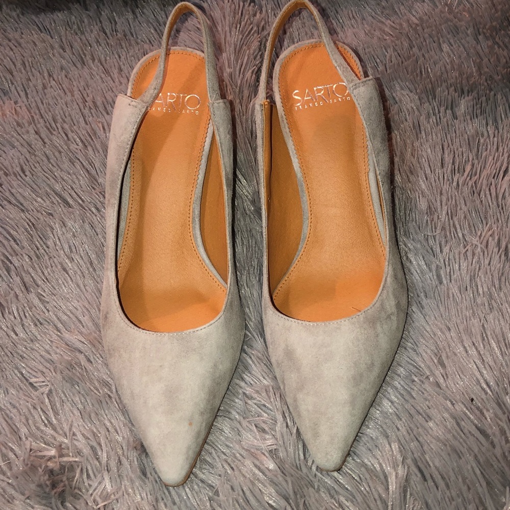 Sarto Suede Heels